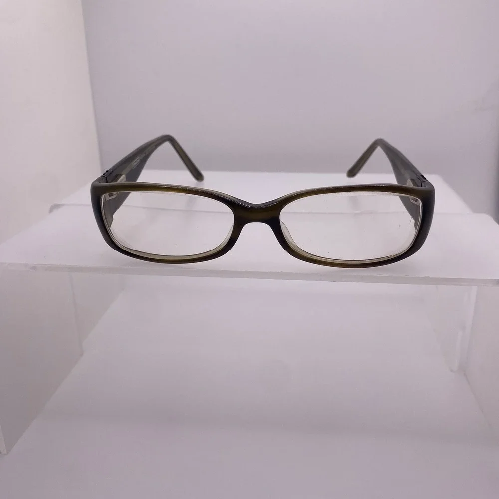 Coach Eyeglasses Women FRAME ONLY Audrina Rectangular 130 Olive Horn 828